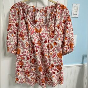 NWOT Knox Rose Puff Sleeve Top